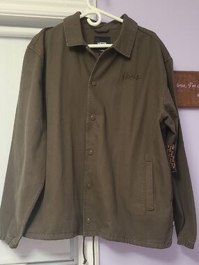 Vans Olive Green Lightweight Coach Jacket